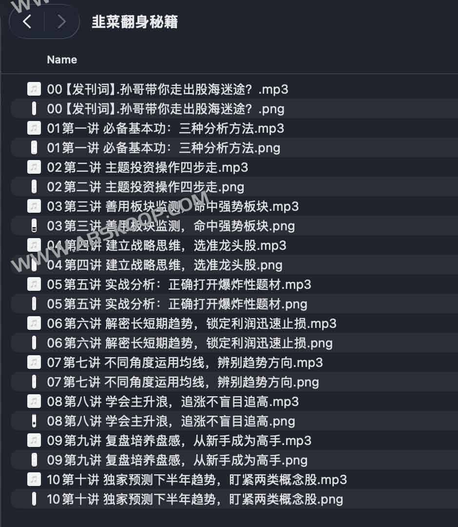 韭菜翻身秘籍 1 韭菜翻身秘籍